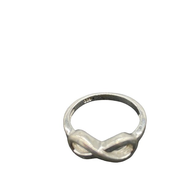 925 Sterling Silver Infinity Symbol Ring Size 6 Casual Everyday Minimalist - Picture 2 of 4